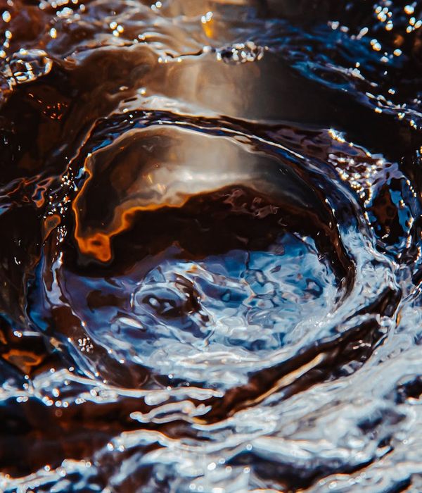 Abstract representation of body movement and energy flow.